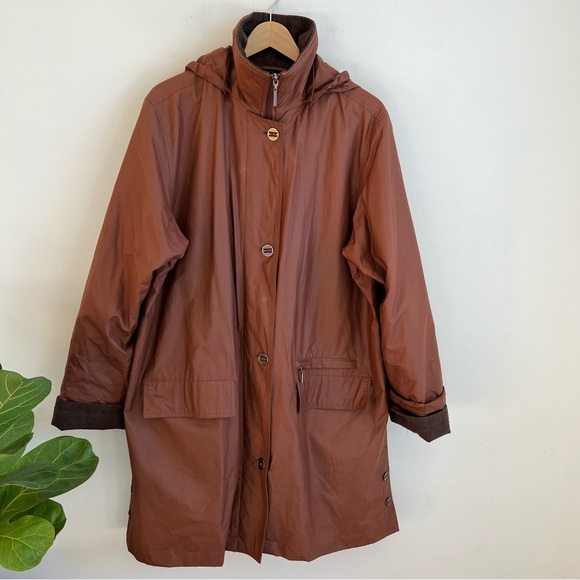 Junge Jackets & Blazers - Junge Rust Jacket Size XL With Hood Lined